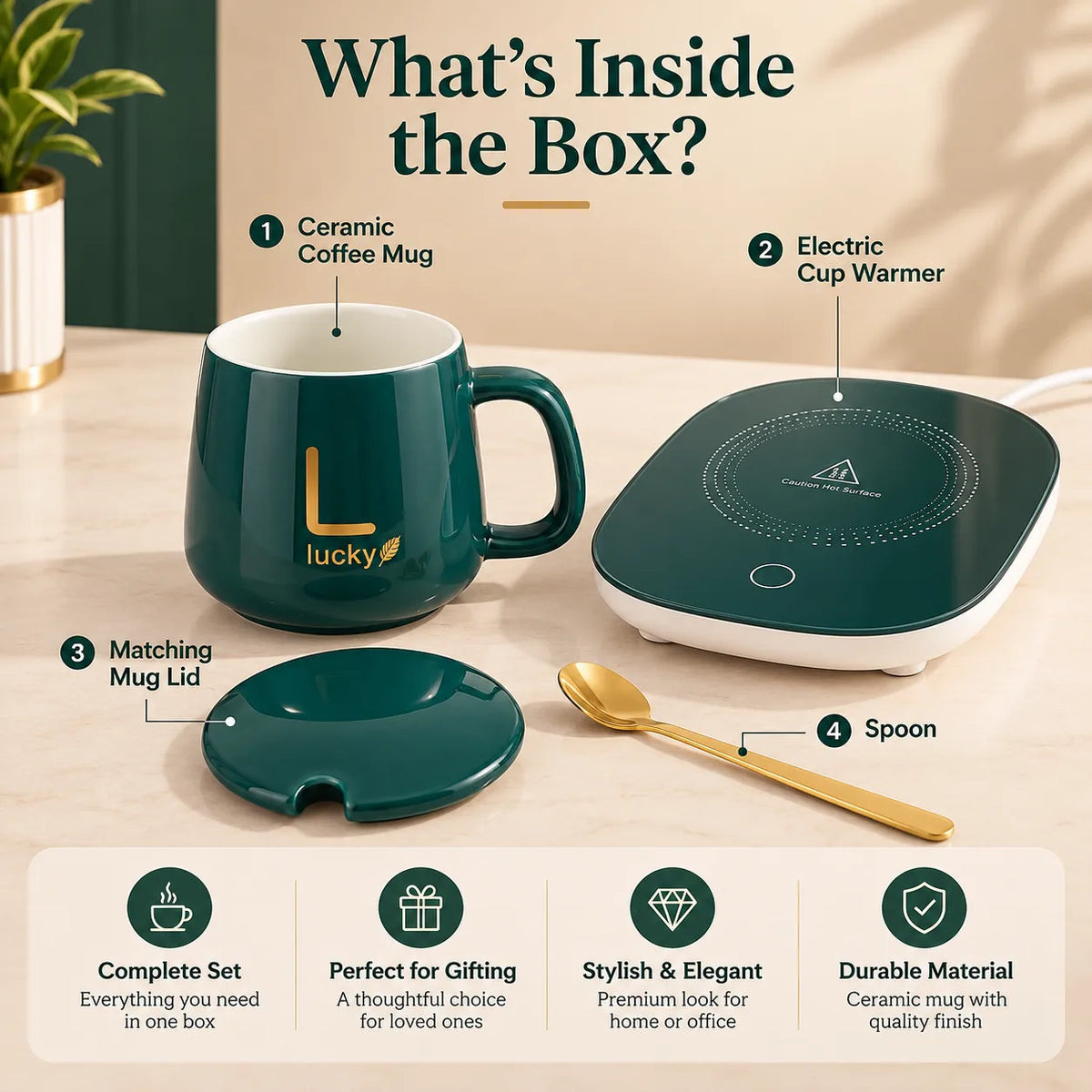 Thermora™ Electric Coffee Mug Warmer