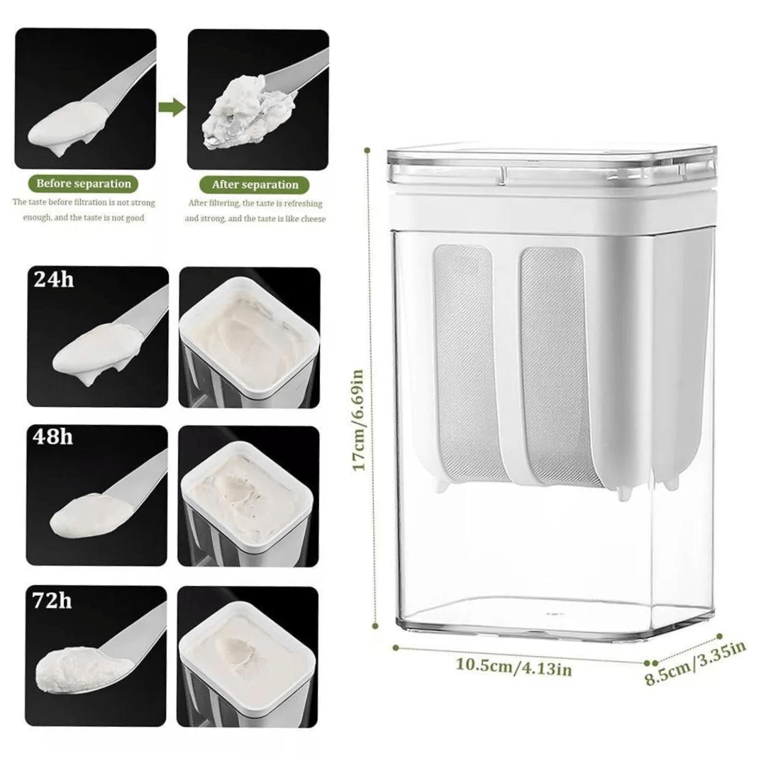 Multifunctional Yogurt Filter with Fine Mesh Strainer(1100ml)