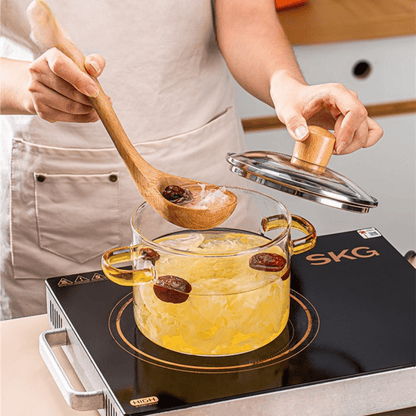 Multipurpose Borosilicate Glass Cooking Pot(3000ml)