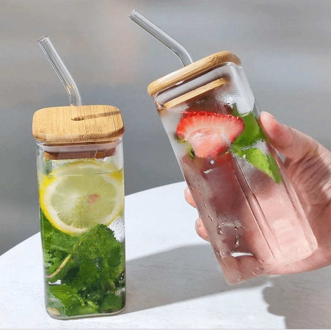 Multi-Purpose Borosilicate Glass Coffee and Juice Cup with Cover(400ml)