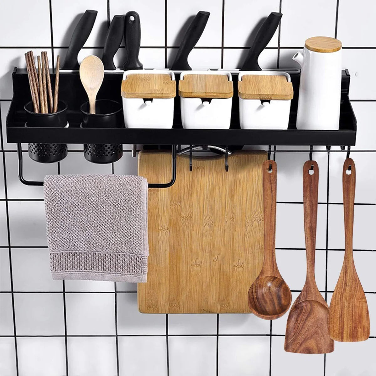 Handmade Sheesham Wooden Cooking Spoon Set