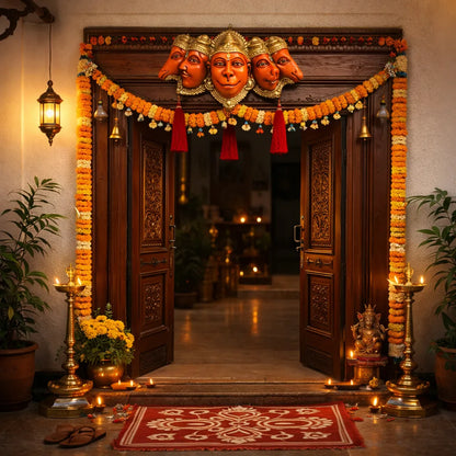Panchmukhi Hanuman Ji Wall Hanging for Main Door