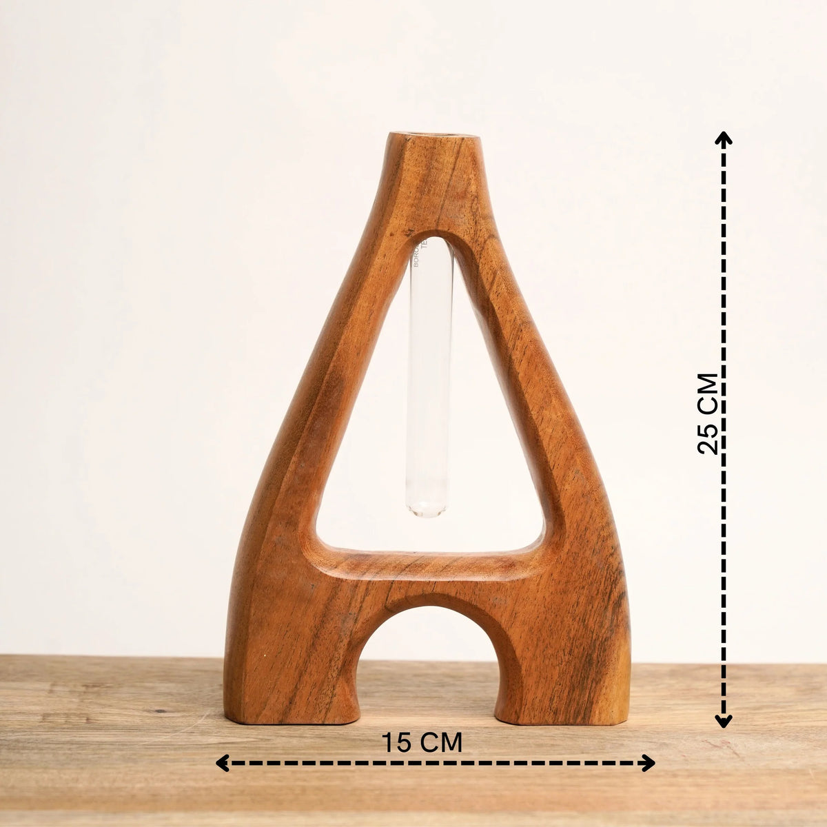 Acacia Wood Decorative Vase