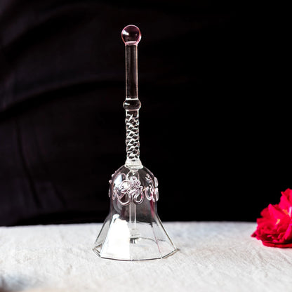 Decorative Glass Puja Bell