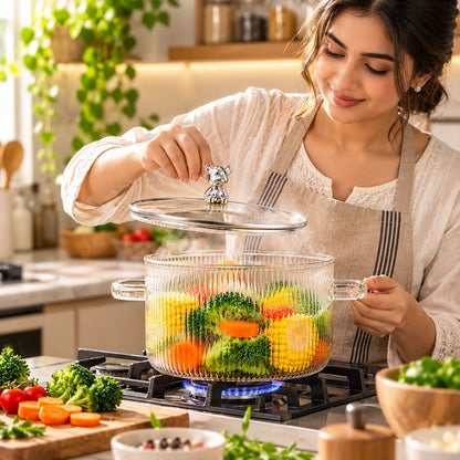 Borosilicate Glass Cooking Pot