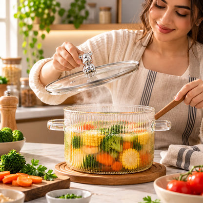 Borosilicate Glass Cooking Pot