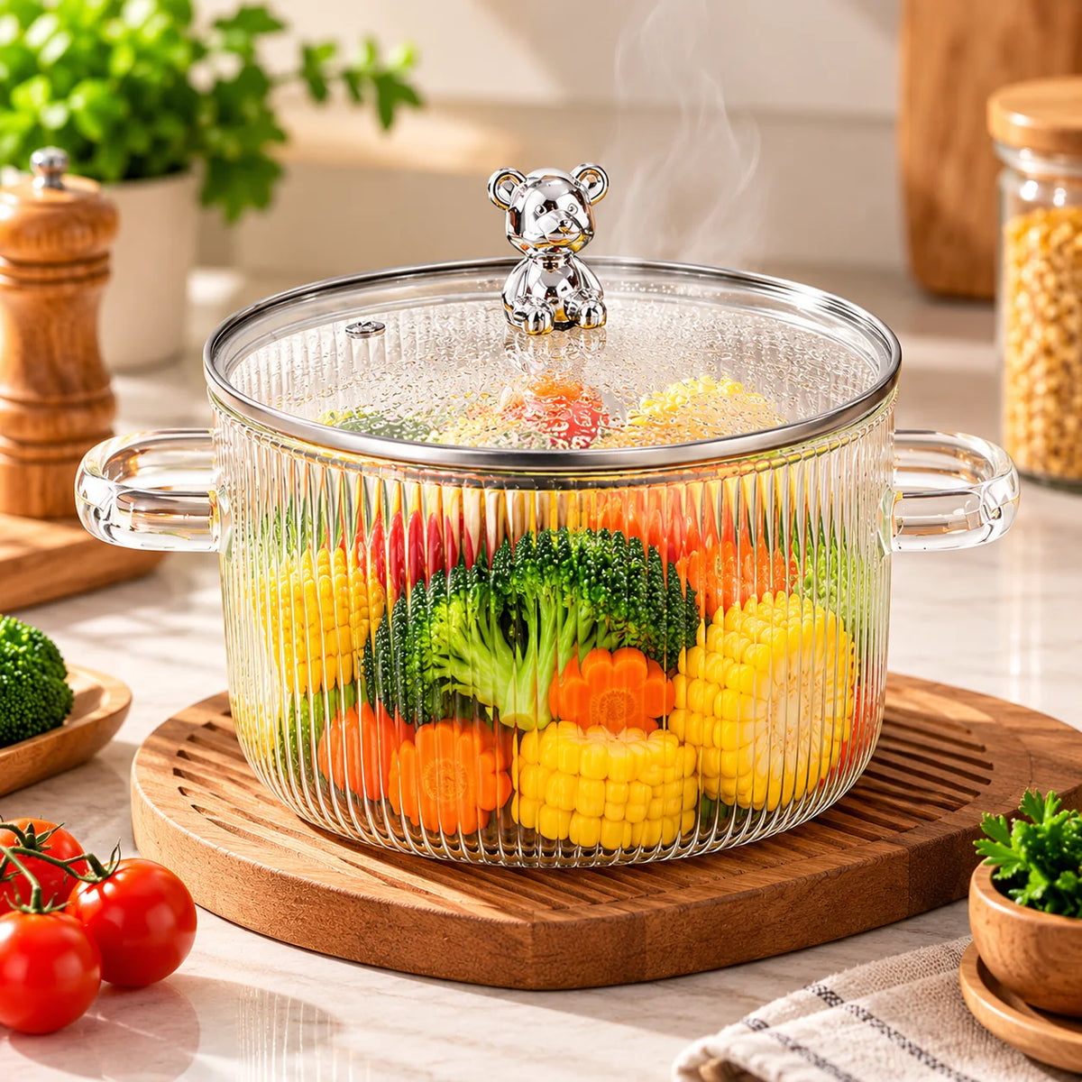 Borosilicate Glass Cooking Pot