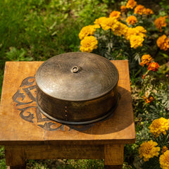 Elegant Black & Brass Spice Box