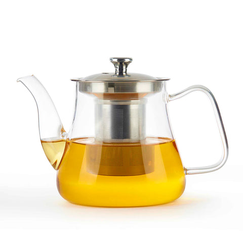 Glass Teapot with Stainless Steel Infuser