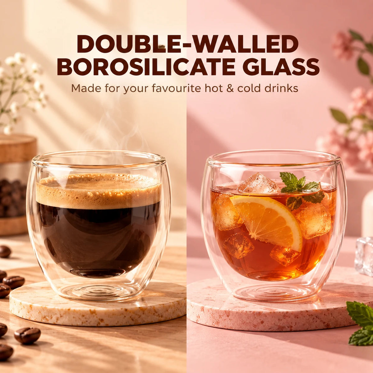 Little Sips Double-Wall Glass Cup – 250 ml