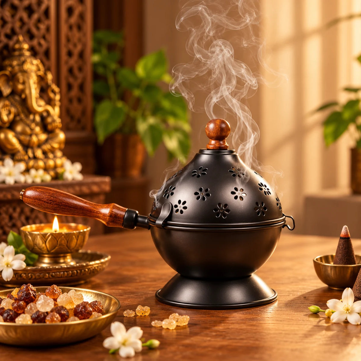 Lotus Bloom Dhoop Burner