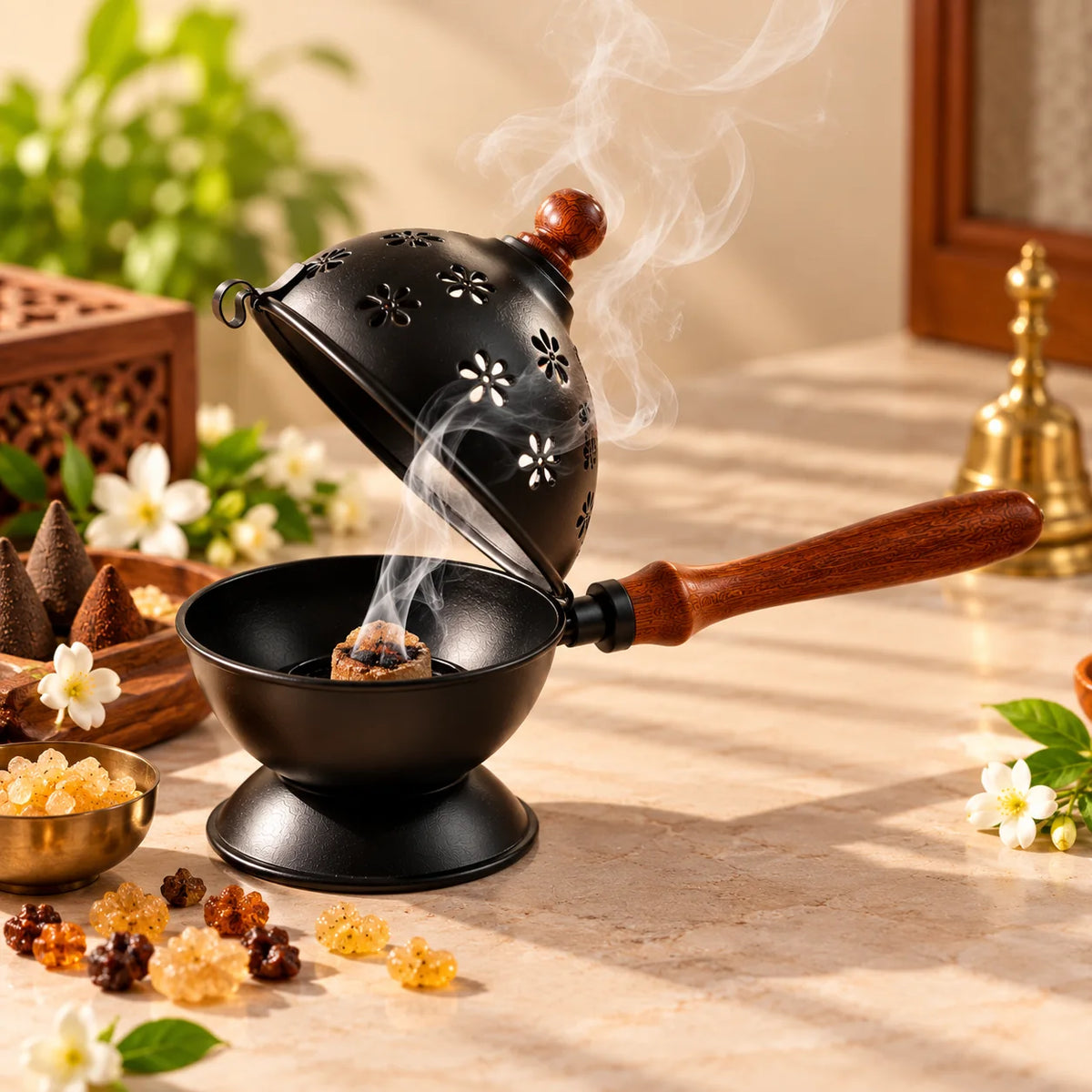Lotus Bloom Dhoop Burner