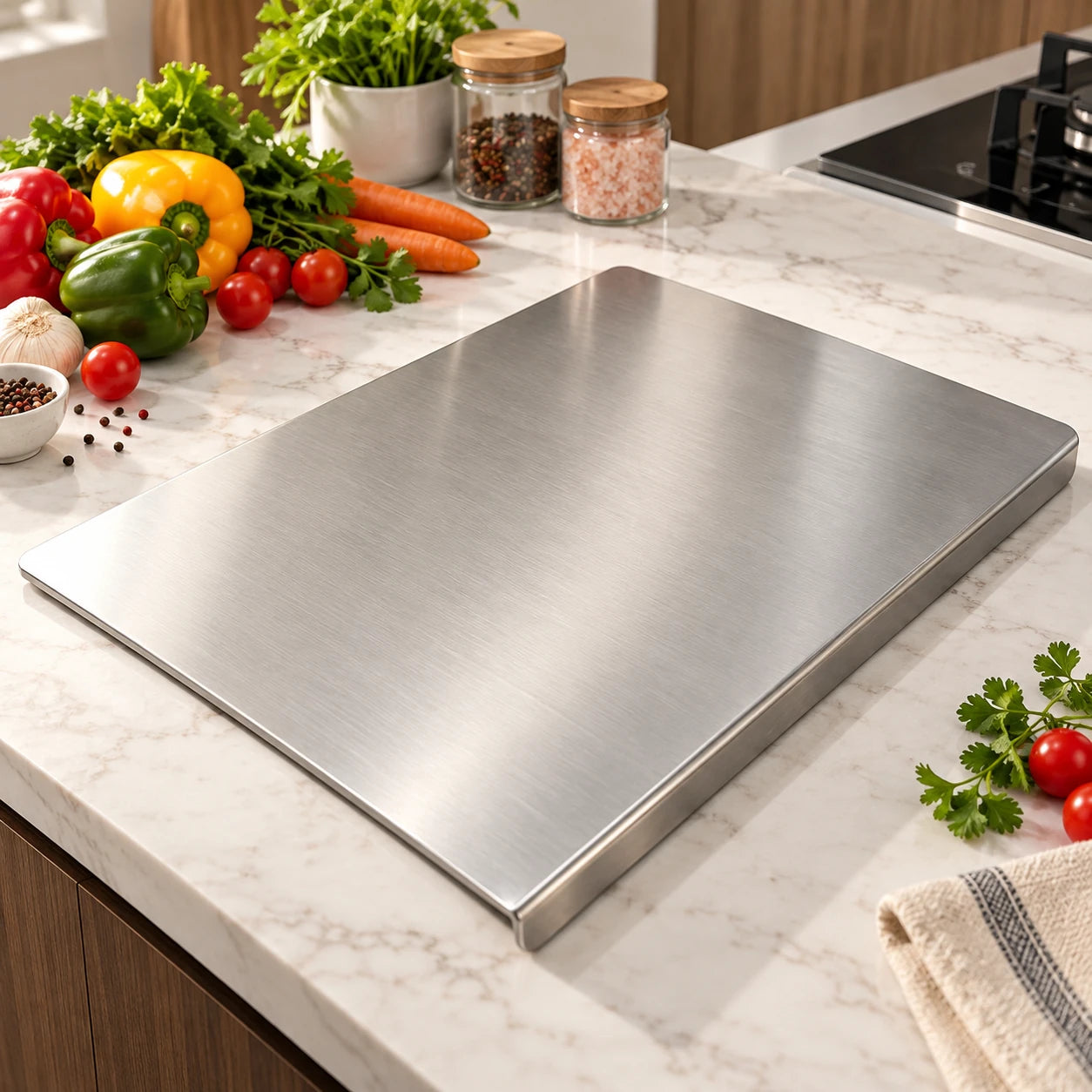 zovesta SS 304 Stainless Steel Chopping Board