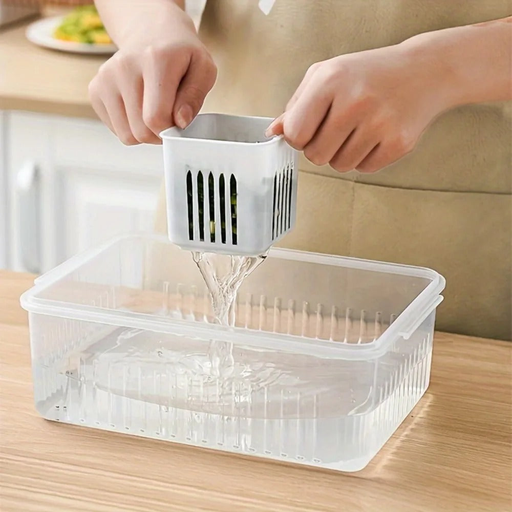 Food Containers with Detachable Grid Boxes