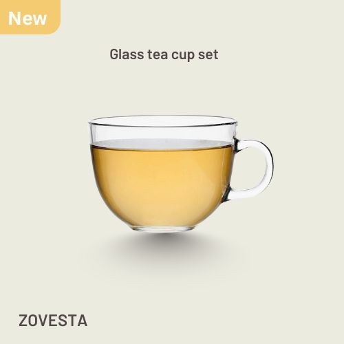 Glass Tea Cup Set Of 6 180ml