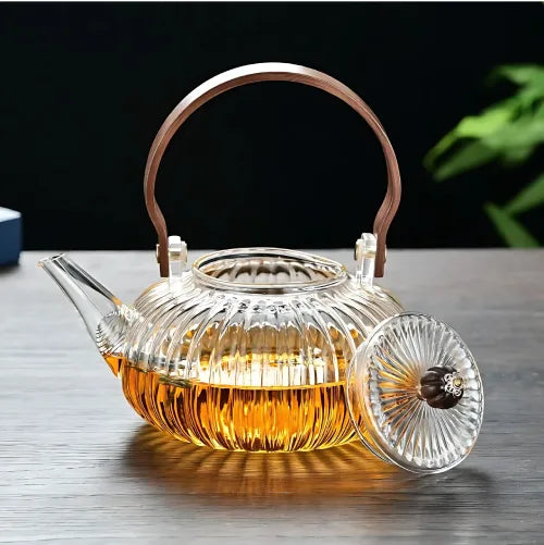 Zovesta Ribbed Wood Handle Tea Kettle 1 L