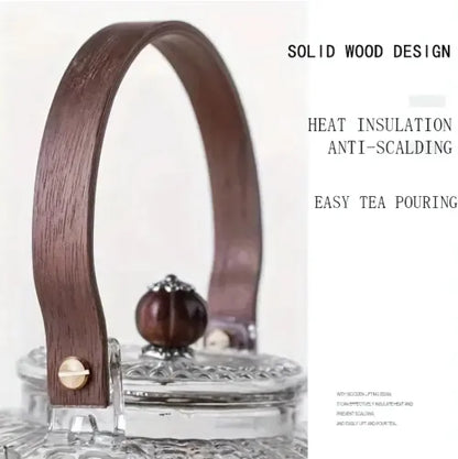 Zovesta Ribbed Wood Handle Tea Kettle 1 L