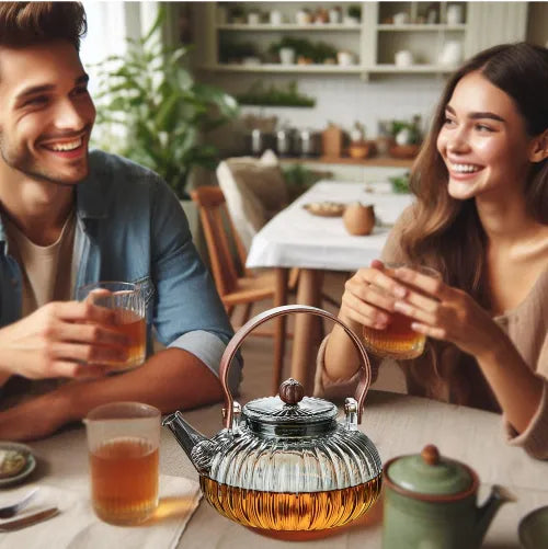 Zovesta Ribbed Wood Handle Tea Kettle 1 L