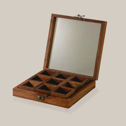 Wooden Masala Box 9 - SET