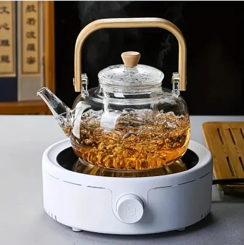 wood handle tea kettle 1 L