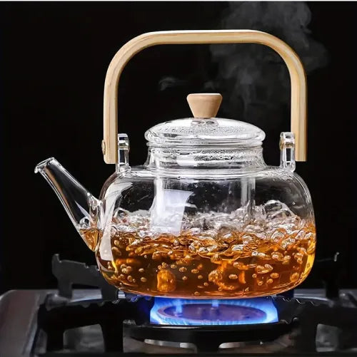 wood handle tea kettle 1 L