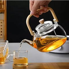 wood handle tea kettle 1 L
